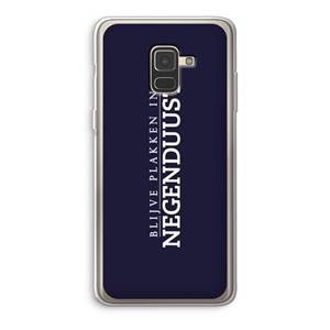 CaseCompany Blijve plakken in Negenduust: Samsung Galaxy A8 (2018) Transparant Hoesje