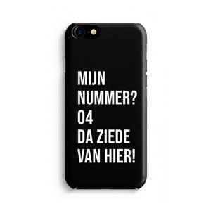 CaseCompany Da ziede van hier - Zwart: Volledig geprint iPhone SE 2020 Hoesje