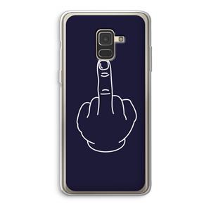 CaseCompany F**k U: Samsung Galaxy A8 (2018) Transparant Hoesje