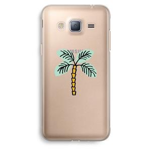 CaseCompany Palmboom: Samsung Galaxy J3 (2016) Transparant Hoesje