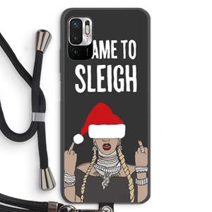 CaseCompany Came To Sleigh: Xiaomi Redmi Note 10 5G Transparant Hoesje met koord