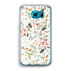 CaseCompany Sweet little flowers: Samsung Galaxy S6 Transparant Hoesje
