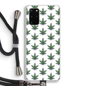 CaseCompany Weed: Samsung Galaxy S20 Plus Transparant Hoesje met koord