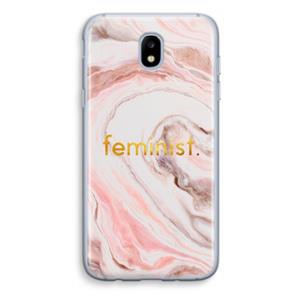 CaseCompany Feminist: Samsung Galaxy J5 (2017) Transparant Hoesje