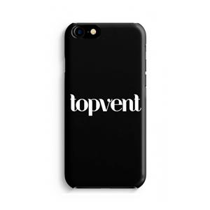 CaseCompany Topvent Zwart: Volledig geprint iPhone SE 2020 Hoesje