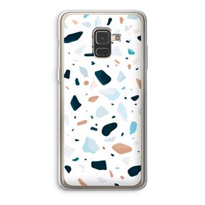CaseCompany Terrazzo N°13: Samsung Galaxy A8 (2018) Transparant Hoesje