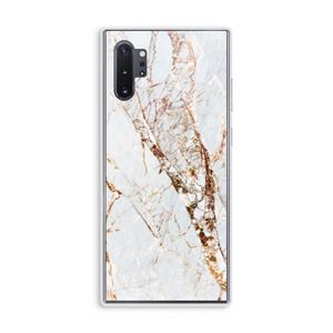 CaseCompany Goud marmer: Samsung Galaxy Note 10 Plus Transparant Hoesje