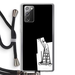 CaseCompany Musketon Painter: Samsung Galaxy Note 20 / Note 20 5G Transparant Hoesje met koord