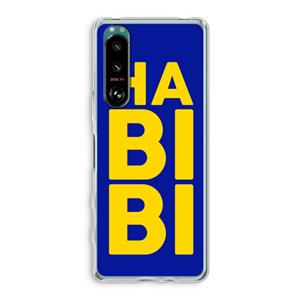 CaseCompany Habibi Blue: Sony Xperia 5 III Transparant Hoesje