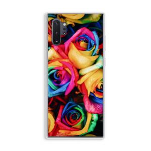 CaseCompany Neon bloemen: Samsung Galaxy Note 10 Plus Transparant Hoesje