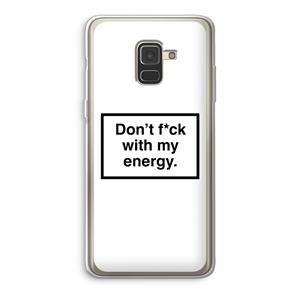 CaseCompany My energy: Samsung Galaxy A8 (2018) Transparant Hoesje