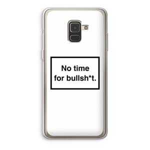 CaseCompany No time: Samsung Galaxy A8 (2018) Transparant Hoesje