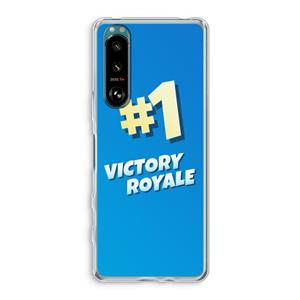 CaseCompany Victory Royale: Sony Xperia 5 III Transparant Hoesje