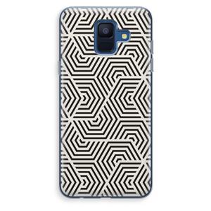 CaseCompany Magic pattern: Samsung Galaxy A6 (2018) Transparant Hoesje