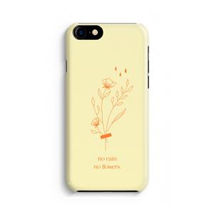 CaseCompany No rain no flowers: Volledig geprint iPhone SE 2020 Hoesje
