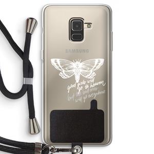 CaseCompany Good or bad: Samsung Galaxy A8 (2018) Transparant Hoesje met koord