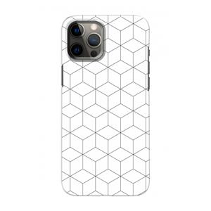 CaseCompany Zwart-witte kubussen: Volledig geprint iPhone 12 Hoesje