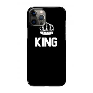 CaseCompany King zwart: Volledig geprint iPhone 12 Hoesje