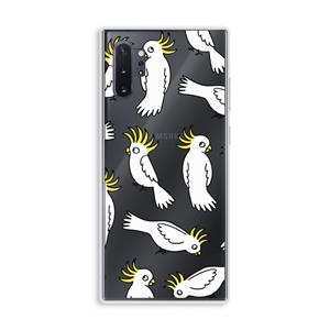 CaseCompany Papegaai: Samsung Galaxy Note 10 Plus Transparant Hoesje