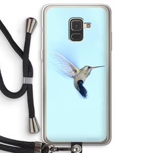 CaseCompany Kolibri: Samsung Galaxy A8 (2018) Transparant Hoesje met koord