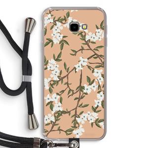 CaseCompany Blossoming spring: Samsung Galaxy J4 Plus Transparant Hoesje met koord