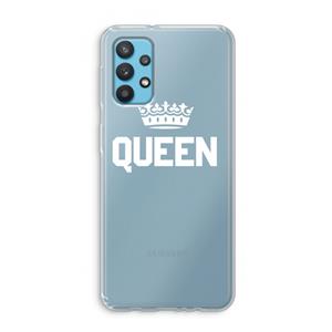 CaseCompany Queen zwart: Samsung Galaxy A32 4G Transparant Hoesje