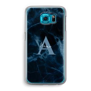 CaseCompany Midnight Marble: Samsung Galaxy S6 Transparant Hoesje