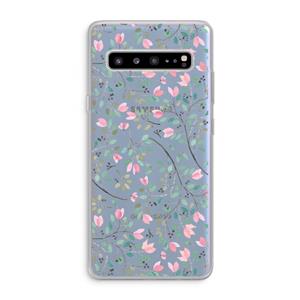 CaseCompany Sierlijke bloemen: Samsung Galaxy S10 5G Transparant Hoesje