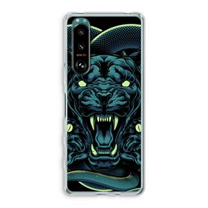 CaseCompany Cougar and Vipers: Sony Xperia 5 III Transparant Hoesje