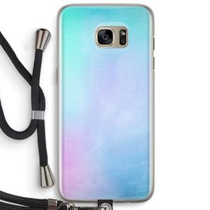 CaseCompany mist pastel: Samsung Galaxy S7 Edge Transparant Hoesje met koord