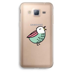 CaseCompany Birdy: Samsung Galaxy J3 (2016) Transparant Hoesje