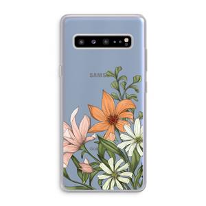 CaseCompany Floral bouquet: Samsung Galaxy S10 5G Transparant Hoesje