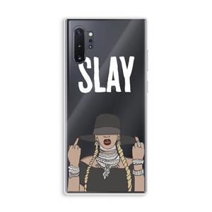 CaseCompany Slay All Day: Samsung Galaxy Note 10 Plus Transparant Hoesje