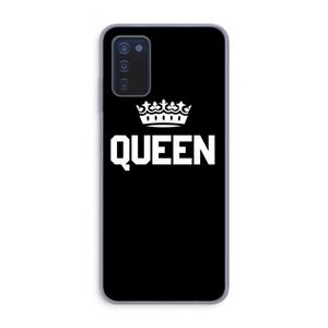 CaseCompany Queen zwart: Samsung Galaxy A03s Transparant Hoesje