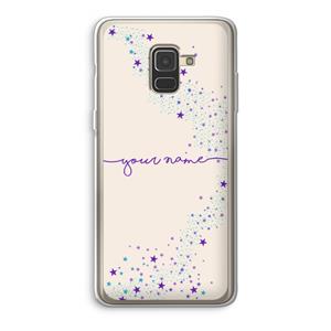 CaseCompany Sterren: Samsung Galaxy A8 (2018) Transparant Hoesje