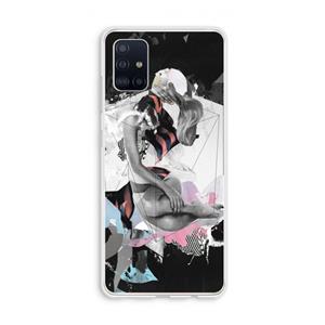 CaseCompany Camouflage de sommeil: Galaxy A51 4G Transparant Hoesje