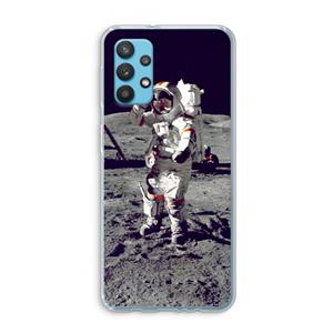 CaseCompany Spaceman: Samsung Galaxy A32 4G Transparant Hoesje