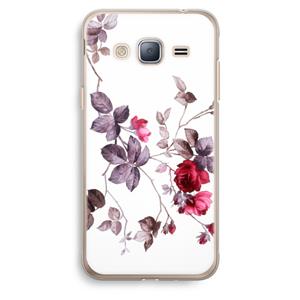 CaseCompany Mooie bloemen: Samsung Galaxy J3 (2016) Transparant Hoesje