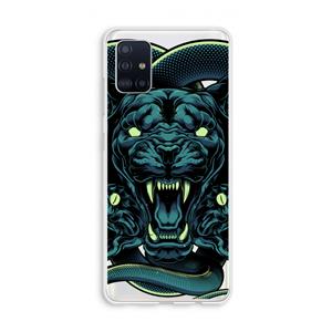 CaseCompany Cougar and Vipers: Galaxy A51 4G Transparant Hoesje