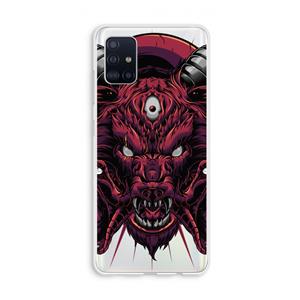 CaseCompany Hell Hound and Serpents: Galaxy A51 4G Transparant Hoesje