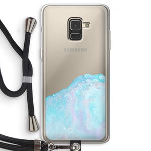 CaseCompany Fantasie pastel: Samsung Galaxy A8 (2018) Transparant Hoesje met koord