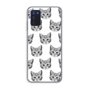 CaseCompany Kitten: Samsung Galaxy A03s Transparant Hoesje