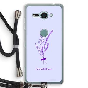 CaseCompany Be a wildflower: Sony Xperia XZ2 Compact Transparant Hoesje met koord
