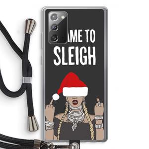 CaseCompany Came To Sleigh: Samsung Galaxy Note 20 / Note 20 5G Transparant Hoesje met koord