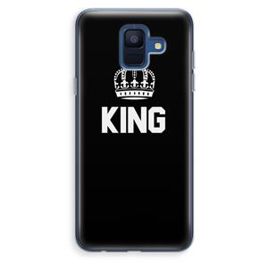 CaseCompany King zwart: Samsung Galaxy A6 (2018) Transparant Hoesje