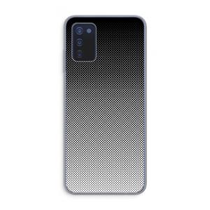 CaseCompany Musketon Halftone: Samsung Galaxy A03s Transparant Hoesje