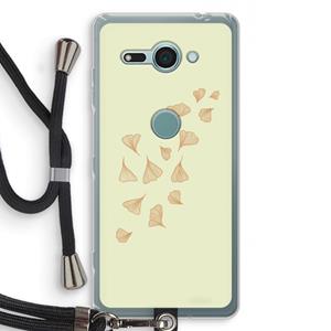 CaseCompany Falling Leaves: Sony Xperia XZ2 Compact Transparant Hoesje met koord