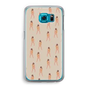 CaseCompany You're so golden: Samsung Galaxy S6 Transparant Hoesje