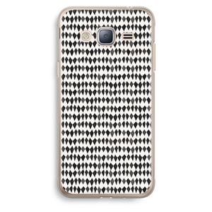 CaseCompany Crazy shapes: Samsung Galaxy J3 (2016) Transparant Hoesje