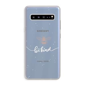CaseCompany Be(e) kind: Samsung Galaxy S10 5G Transparant Hoesje